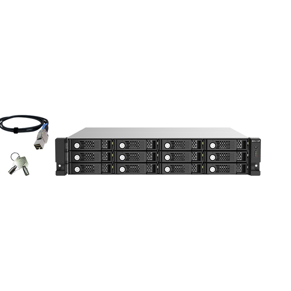 86 ذخیره ساز تحت شبکه QNAP TL-R1220Sep-RP SAS 12Gb/s - Image 1