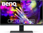 تصویر مانیتور بن‌کیو مدل GW2780 با نمایشگر ۲۷ اینچی Full HD، پنل IPS و طراحی مینیمال