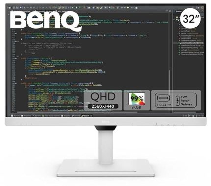 تصویر مانیتور بن‌کیو PD2705Q با صفحه نمایش ۲۷ اینچی 4K UHD، پنل IPS و پوشش رنگی گسترده ۹۹٪ sRGB و AdobeRGB