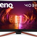 تصویر مانیتور BenQ EX3210R با صفحه‌نمایش خمیده 31.5 اینچ، رزولوشن WQHD و نرخ نوسازی 165Hz